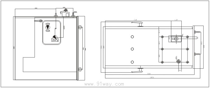 CT24型彈簧操動機構外形尺寸