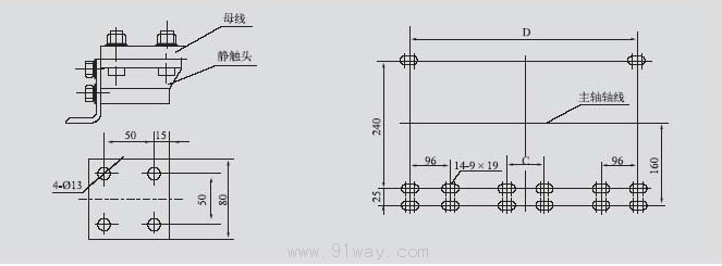 JN15-12/40系列戶內(nèi)高壓接地開關(guān)端子及銅排