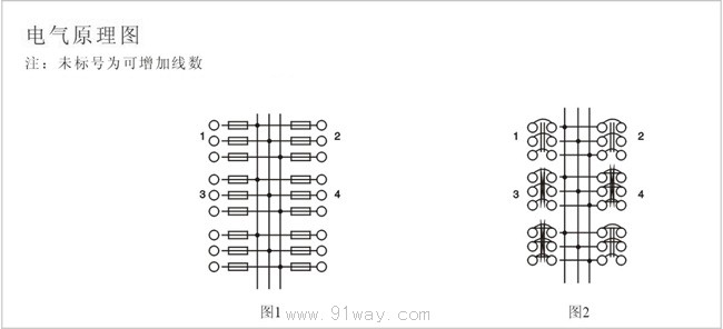 PD系列船用配電箱電氣原理圖