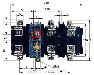 HH15(QSA)系列隔離開關熔斷器組外形尺寸3