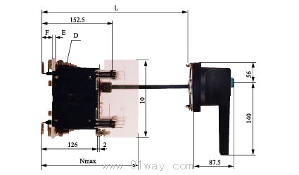 HH15(QSA)系列隔離開關熔斷器組外形尺寸4