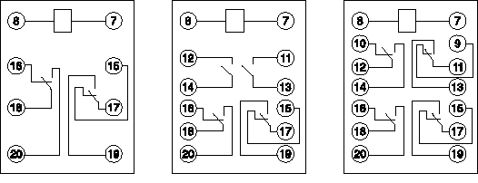 DZS-500Q系列中間繼電器接線圖