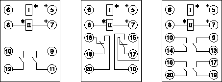 DX-50Q系列信號繼電器接點圖