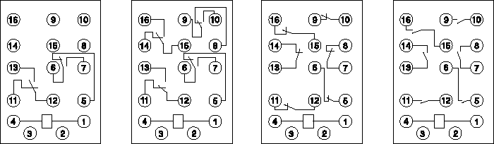 DZ-100系列中間繼電器接點(diǎn)圖