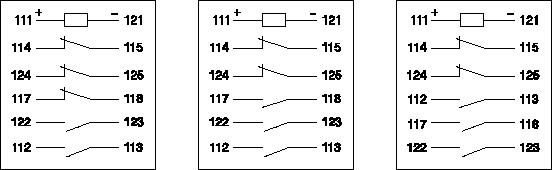 DZS-650系列中間繼電器接點圖