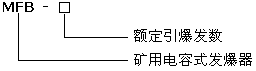 MFB系列礦用電容式發爆器型號說明