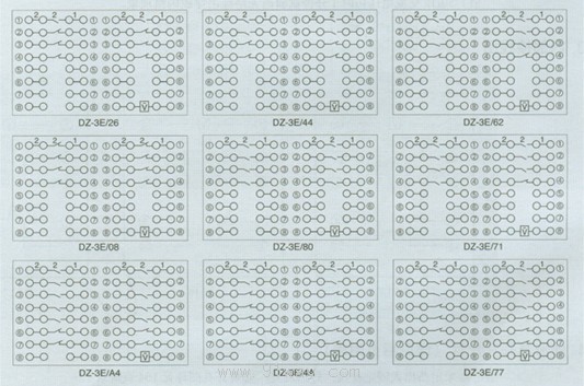 DZ-10系列中間繼電器接點圖