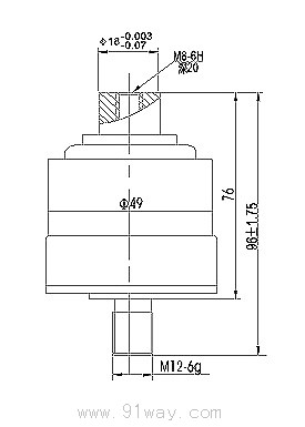ZKTJ-250/1140型陶瓷真空開關管外形尺寸