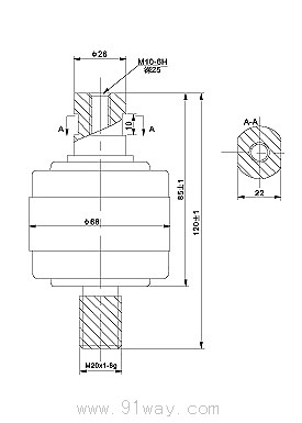 ZKTJ-600/1140型陶瓷真空開關管外形尺寸