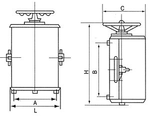 KT12系列交流凸輪控制器安裝尺寸