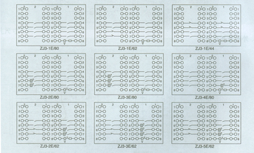 ZJ3-E系列快速中間繼電器接點(diǎn)圖