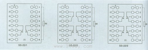 SS-22型時間繼電器接點圖