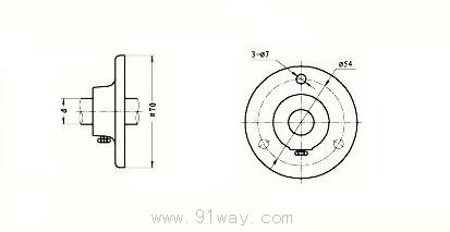 WRN,WRE系列直角彎頭熱電偶外形尺寸