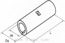 BN型中間裸接頭外形尺寸