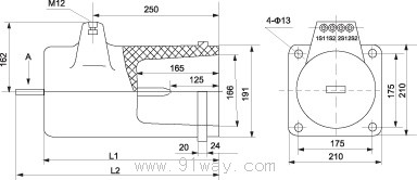 LFJ-10,LFJ-10Q,LDJ-10,LDJ-10Q型電流互感器安裝尺寸
