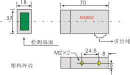 S78S系列光電開關(guān)外形尺寸