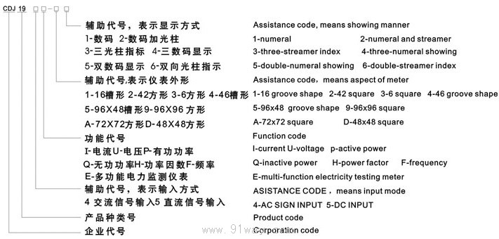 CDJ194/CDJ195系列智能數顯表選用說明