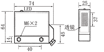 SO系列內裝繼電器型光電開關外形尺寸