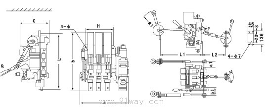 DW16系列萬能式斷路器外形尺寸