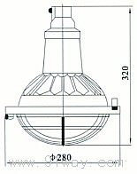 BGL-200系列增安型防爆燈(增安型)外形尺寸