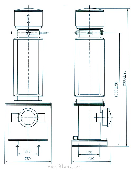 LB3-110型電流互感器安裝尺寸