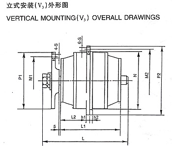YDW系列低噪聲外轉子三相異步電動機安裝尺寸