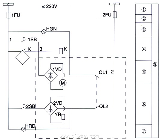 FN16A-12D系列戶內交流高壓真空負荷開關控制線路