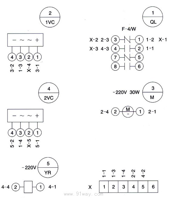 FN16A-12D系列戶內交流高壓真空負荷開關接線圖