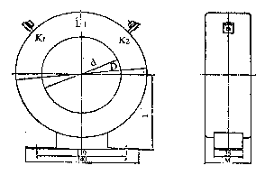 LX3-2,LX3-4,LX3-7(LJ)零序電流互感器外形尺寸2