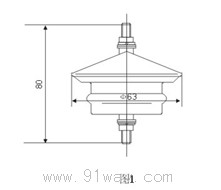 YH系列0.28kV~51kV復(fù)合外套交流無間隙金屬氧化物避雷器外形尺寸1