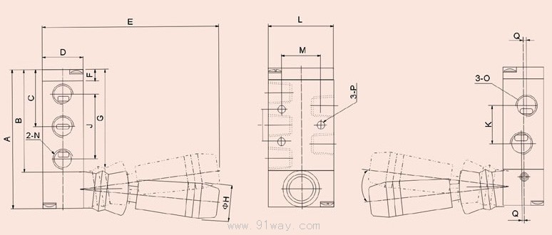 4H系列手動閥外形尺寸