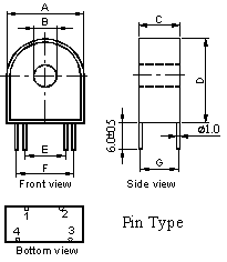 CT10系列微型電流互感器外形尺寸