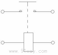 ZJW500A直流接觸器接線圖