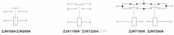 ZJN-200A型直流電磁接觸器接線圖
