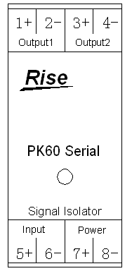 PK60系列信號隔離器接線圖